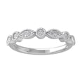thumbnail image 1 of ARAIYA FINE JEWELRY Sterling Silver Diamond Wedding Band Ring (1/4 cttw, I-J Color, I2-I3 Clarity) Size 9.5, 1 of 6