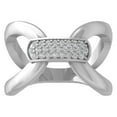 thumbnail image 1 of ARAIYA FINE JEWELRY Sterling Silver Diamond Wedding Band Ring (1/5 cttw, I-J Color, I2-I3 Clarity) Size 5.5, 1 of 4