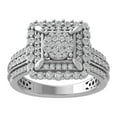 thumbnail image 1 of ARAIYA FINE JEWELRY Sterling Silver Diamond Wedding Band Ring (1 cttw, I-J Color, I2-I3 Clarity) Size 8.5, 1 of 4