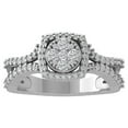 thumbnail image 1 of ARAIYA FINE JEWELRY Sterling Silver Diamond Wedding Band Ring (3/4 cttw, I-J Color, I2-I3 Clarity) Size 5.5, 1 of 4