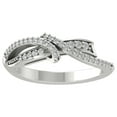 thumbnail image 1 of ARAIYA FINE JEWELRY Sterling Silver Lab Grown Diamond Band Ring (1/5 cttw, D-F Color, VS Clarity), Size 5, 1 of 5