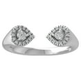 thumbnail image 1 of ARAIYA FINE JEWELRY Sterling Silver Lab Grown Diamond Bypass Band Ring (1/4 cttw, D-F Color, VS Clarity) Size 5, 1 of 4