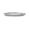 thumbnail image 1 of ARAIYA FINE JEWELRY Sterling Silver Lab Grown Diamond Fashion Bangle Bracelet (1/3 cttw, I-J Color, VS1 Clarity) 6.5", 1 of 5