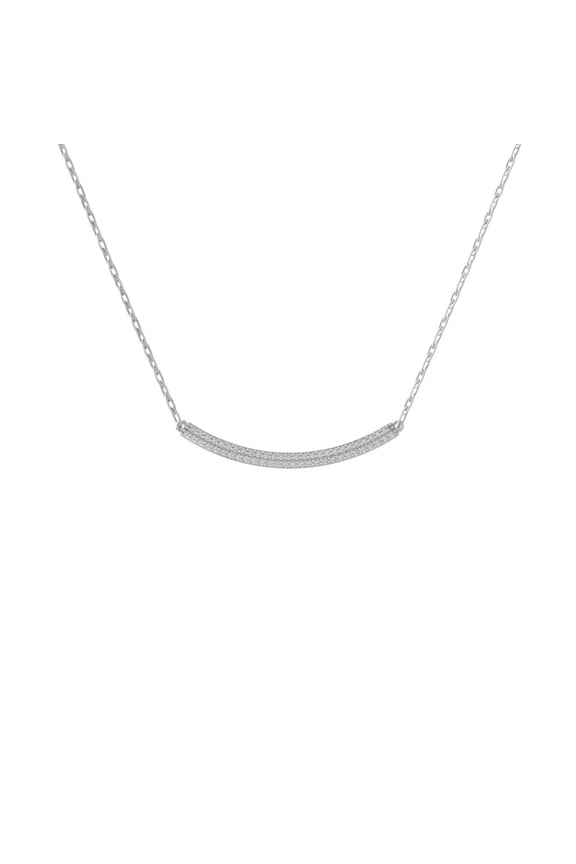 FINE JEWELRY Sterling Silver Lab Grown Diamond Fashion Pendant Silver Cable Chain Necklace (1/3 cttw, D-F Color, VS Clarity) 18"