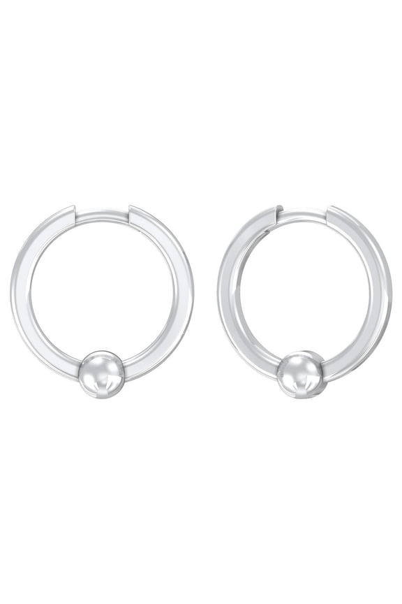 FINE JEWELRY Sterling Silver Lab Grown Diamond Hoop Earrings (1 1/2 cttw, D-F Color, VS1 Clarity)