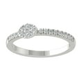 thumbnail image 1 of ARAIYA FINE JEWELRY Sterling Silver Lab Grown Diamond Ring (1/4 cttw, D-F Color, VS Clarity), Size 8, 1 of 5