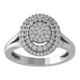 thumbnail image 1 of ARAIYA FINE JEWELRY Sterling Silver Lab Grown Diamond Wedding Band Ring (1/2 cttw, D-F Color, VS Clarity) Size 10, 1 of 4