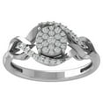 thumbnail image 1 of ARAIYA FINE JEWELRY Sterling Silver Lab Grown Diamond Wedding Band Ring (1/4 cttw, D-F Color, VS Clarity) Size 6.5, 1 of 4