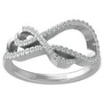 thumbnail image 1 of ARAIYA FINE JEWELRY Sterling Silver Lab Grown Diamond Wedding Band Ring (1/4 cttw, D-F Color, VS Clarity) Size 7, 1 of 4
