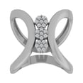 thumbnail image 1 of ARAIYA FINE JEWELRY Sterling Silver Lab Grown Diamond Wedding Band Ring (1/5 cttw, D-F Color, VS Clarity) Size 10, 1 of 4