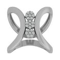 thumbnail image 1 of ARAIYA FINE JEWELRY Sterling Silver Lab Grown Diamond Wedding Band Ring (1/5 cttw, D-F Color, VS Clarity) Size 5, 1 of 4
