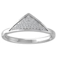 thumbnail image 1 of ARAIYA FINE JEWELRY Sterling Silver Lab Grown Diamond Wedding Band Ring (1/8 cttw, D-F Color, VS Clarity) Size 9.5, 1 of 4