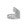 thumbnail image 1 of ARAIYA FINE JEWELRY Sterling Silver Marquise-shape Lab Grown Diamond Band Ring (1 1/4 cttw, VS Clarity, D-F Color) Size 6, 1 of 4