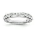 thumbnail image 1 of ARAIYA FINE JEWELRY Sterling Silver Princess Diamond Band Ring (1/2 cttw, I-J Color, I1-I2 Clarity), Size 5.5, 1 of 5