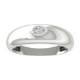 thumbnail image 1 of ARAIYA FINE JEWELRY 925 Sterling Silver Pear-shape Diamond Fashion Ring (1/10 cttw, I2-I3 Clarity, I-J Color) Size 8, 1 of 5