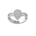thumbnail image 1 of ARAIYA FINE JEWELRY Sterling Silver Round Cluster Lab Grown Diamond Engagement Ring (1/2 cttw, VS Clarity, D-F Color) Size 8.5, 1 of 4