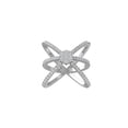 thumbnail image 1 of ARAIYA FINE JEWELRY Sterling Silver Round Cluster Lab Grown Diamond Engagement Ring (3/4 cttw, VS Clarity, D-F Color) Size 8.5, 1 of 4