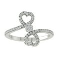 thumbnail image 1 of ARAIYA FINE JEWELRY Sterling Silver Round Diamond Band Ring (1/4 cttw, I2-I3 Clarity, I-J Color) Size 9, 1 of 5