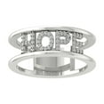 thumbnail image 1 of ARAIYA FINE JEWELRY Sterling Silver Round Diamond Band Ring (1/8 cttw, I2-I3 Clarity, I-J Color) Size 7.5, 1 of 5