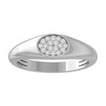 thumbnail image 1 of ARAIYA FINE JEWELRY Sterling Silver Round Diamond Fashion Band Ring (1/10 cttw, I2-I3 Clarity, I-J Color) Size 9, 1 of 6