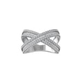 thumbnail image 1 of ARAIYA FINE JEWELRY Sterling Silver Round Lab Grown Diamond Band Ring (1 cttw, VS Clarity, D-F Color) Size 8.5, 1 of 4