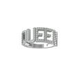 thumbnail image 1 of ARAIYA FINE JEWELRY Sterling Silver Round Lab Grown Diamond Band Ring (3/8 cttw, VS Clarity, D-F Color) Size 10, 1 of 4