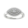 thumbnail image 1 of ARAIYA FINE JEWELRY Sterling Silver Round Lab Grown Diamond Band Ring (3/8 cttw, VS Clarity, D-F Color) Size 6, 1 of 4