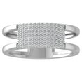 thumbnail image 1 of ARAIYA FINE JEWELRY Sterling Silver Round Lab Grown Diamond Engagement Ring (1/4 cttw, VS Clarity, D-E Color) Size 5.5, 1 of 1