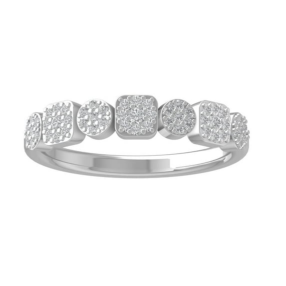 ARAIYA FINE JEWELRY Sterling Silver Round Lab Grown Diamond Engagement Ring (1/4 cttw, VS Clarity, D-E Color) Size 8.5