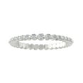 thumbnail image 1 of ARAIYA FINE JEWELRY Sterling Silver Round Lab Grown Diamond Eternity&nbsp;Band Ring (1/4 cttw, VS Clarity, D-E Color) Size 10, 1 of 1