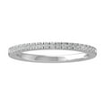 thumbnail image 1 of ARAIYA FINE JEWELRY Sterling Silver Round Lab Grown Diamond Wedding Band Ring (1/4 cttw, VS1 Clarity, D-F Color) Size 9.5, 1 of 6
