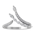 thumbnail image 1 of ARAIYA FINE JEWELRY Sterling Silver Round and Marquise-shape Lab Grown Diamond Wedding Band Ring (1/2 cttw, D-F Color, VS Clarity) Size 7.5, 1 of 4