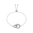 thumbnail image 1 of Araiya Fine Jewelry Sterling Silver Lab Grown Diamond Bolo Bracelet (1/5 cttw, D-E Color, VS Clarity) 9", 1 of 3