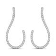 thumbnail image 1 of ARAIYA JEWELRY 10K White Gold Diamond Stud Earrings for Women, 1 of 5