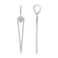 thumbnail image 1 of ARAIYA JEWELRY 14K White Gold Diamond Dramatic Dangle Earrings for Women, 1 of 7