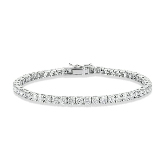 ARAIYA JEWELRY 14K White Gold Diamond Tennis Bracelet for Women (7 cttw, H-I Color, I2 Clarity), 7"