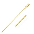 thumbnail image 1 of ARAIYA FINE JEWELRY 14K Yellow Gold 1.02 mm Round Wheat Chain 16'' for Women, 1 of 6