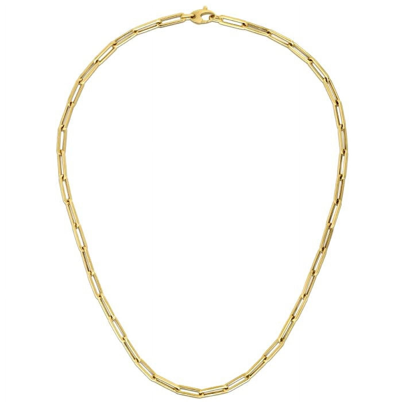 ARAIYA JEWELRY 14K Yellow Gold 4.32 mm Fancy Chain 24'' for Women