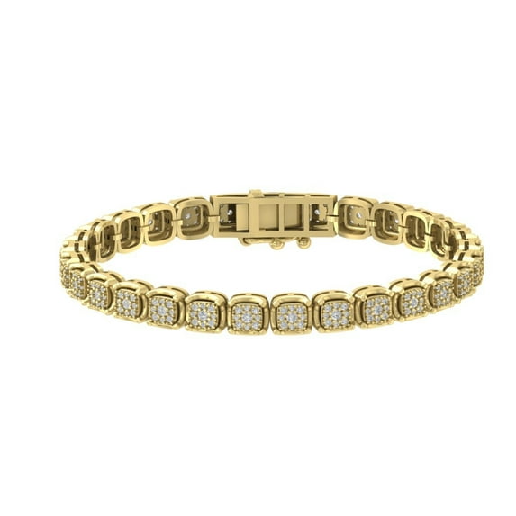 ARAIYA JEWELRY 14k Yellow Gold Diamond Tennis Bracelet (2 Cttw, I-J/ I2-I3), 7"
