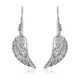 thumbnail image 1 of ARAIYA JEWELRY Sterling Silver Textured Angel Wing Earrings for Women, 1 of 3