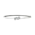 thumbnail image 1 of ARAIYA Sterling Silver Diamond Bangle Bracelet (1/2 cttw, I2-I3 Clarity, I-J Color) 7", 1 of 4