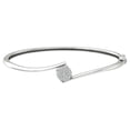 thumbnail image 1 of ARAIYA Sterling Silver Lab Grown Diamond Bangle Bracelet (1/3 cttw, VS Clarity, D-E Color) 7", 1 of 4