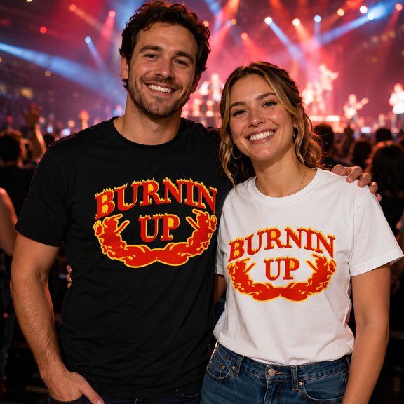 ARAZOP The Burning Up Shirt, Burnin Up Tee, 2000s Pop Rock Fan Gift