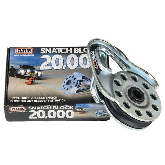 ARB 10100020A Snatch Block Recovery Pulley of 20000 lbs, Double The Pulling Force, Ultra Light Design, a Must for Winch Recovery