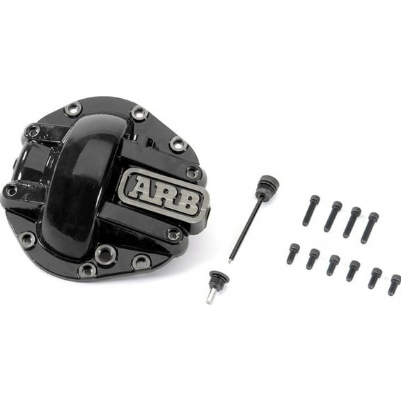 ARB 750012B Rear Differential Dana Cover Black for Wrangler JL Rubicon and JT Gladiator M220, Also Sport/Sahara with LSD or Manual