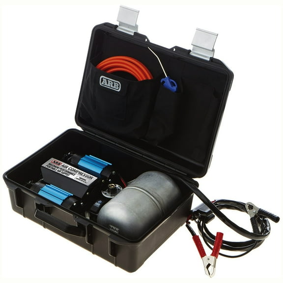 ARB CKMTP12 Twin Portable 12V Air Compressor * Compact High-Performance Inflator with Carry Case and 20 ft Air Hose