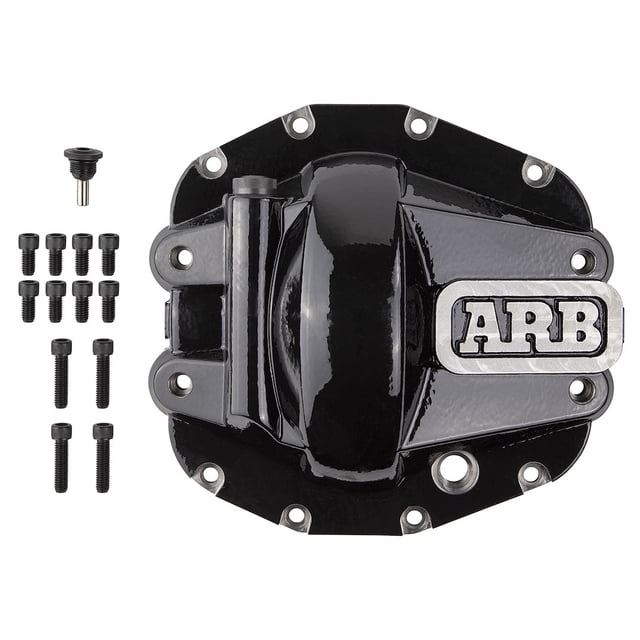 ARB Diff Cover Blk Jeep JL Rubicon Front - 0750011B Fits select: 2018 ...