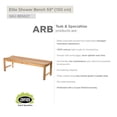thumbnail image 1 of ARB TEAK & SPECIALTIES BEN527 Teak Bench Elite 59' (150 cm), 1 of 1