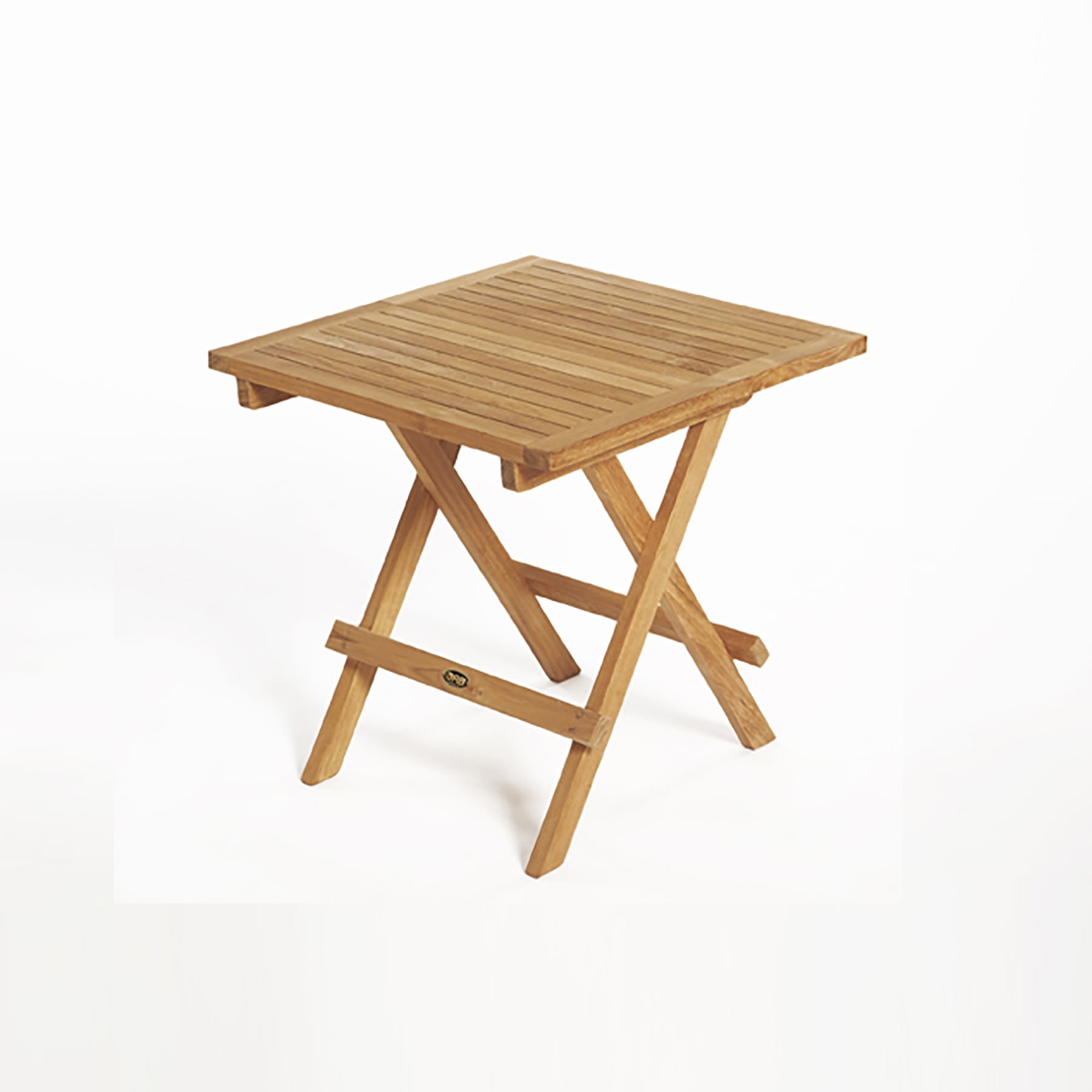 Outdoor 20" Square Teak Folding Side Table