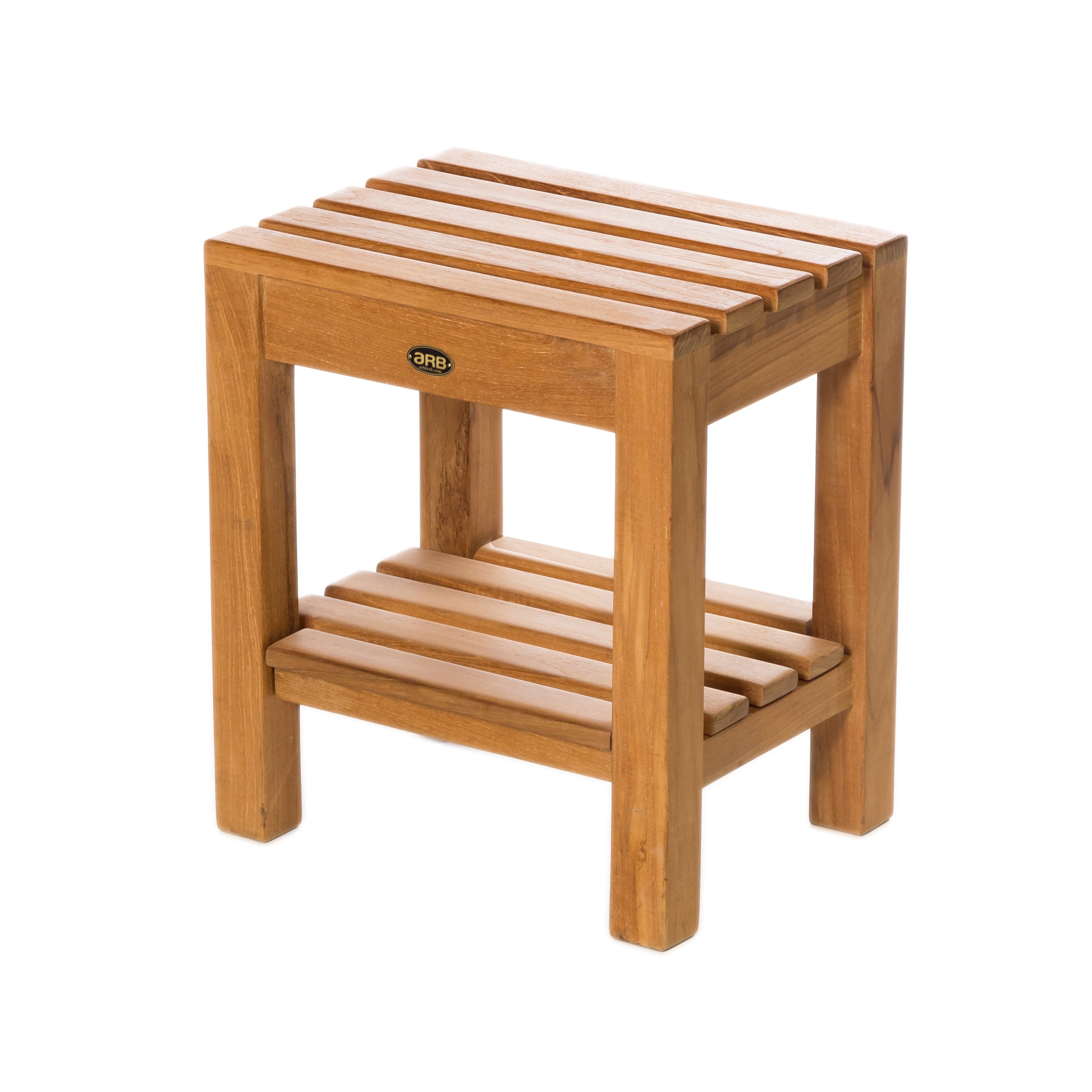 Elegant Teak Spa Shower Bench with Removable Shelf